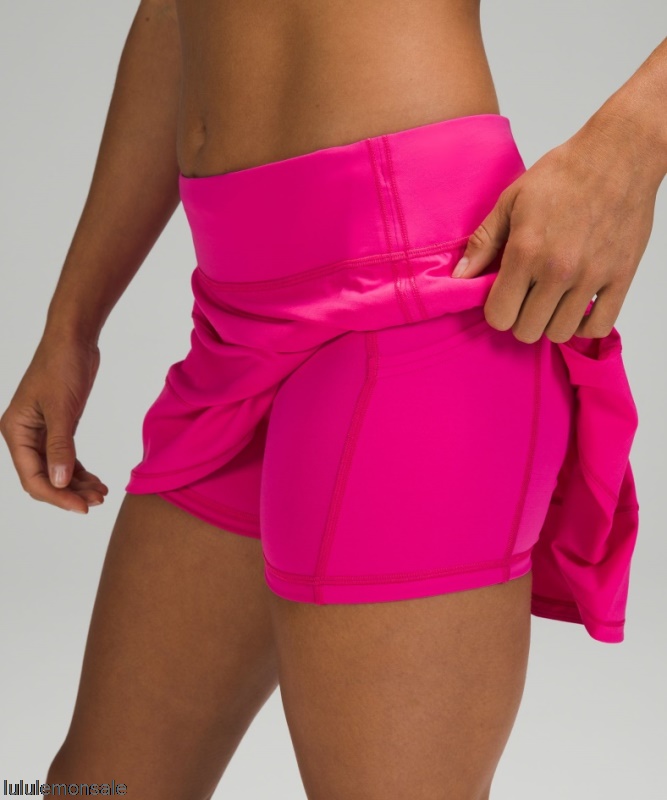 Lululemon Damen DELULU394 | Lululemon Deutschland Sonic Pink Pace Rival Mittelhoher Rock Lang